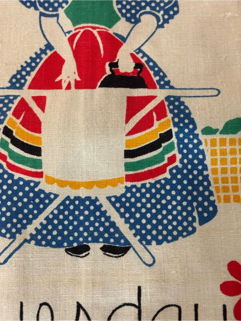 MCM Quality Linens Pure Linen Tea Towel Days Of The Week “Tuesday” Dutch Girl